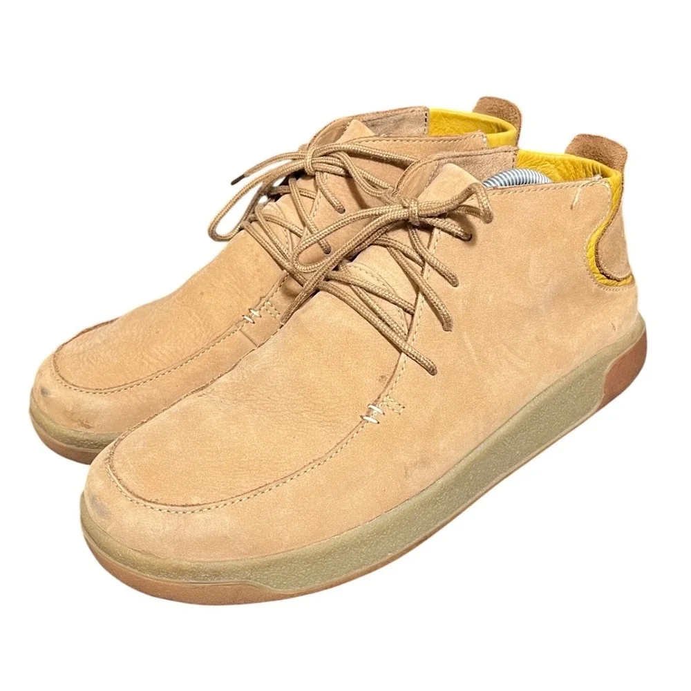 OluKai Loli'i Puki Men's Size 11 Tan‎ Leather Chukka Boots 10481-3434 Waterproof